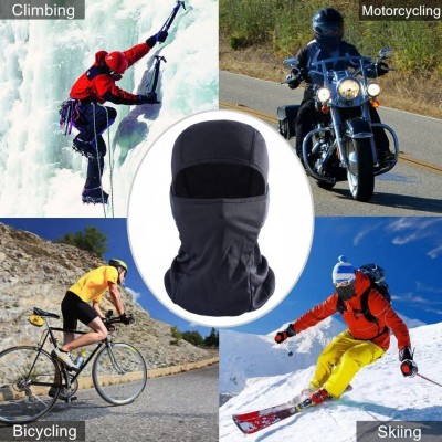 Balaclavas Balaclava Ski Mask - Neck Gaiter Face Bandana & Anti Dust Face Scarf - Black - C111RPLIJV1 $8.60