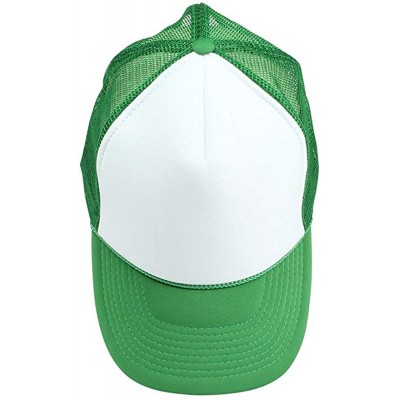 Baseball Caps Custom Ponytail Baseball Cap Personalized Messy Bun Hat Mesh Visor Trucker Hat - Trucker Green - CT18HCXH63R $9.33