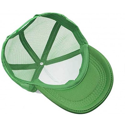 Baseball Caps Custom Ponytail Baseball Cap Personalized Messy Bun Hat Mesh Visor Trucker Hat - Trucker Green - CT18HCXH63R $9.33