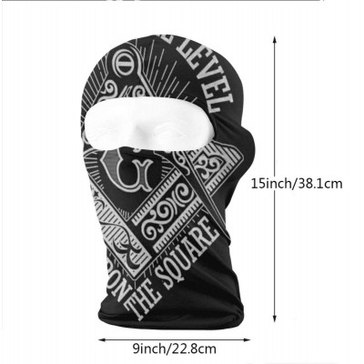 Balaclavas Ski Cap Masonic Meet Level Full Face Mask Hunting Cycling Masked Hoods Hat - CO18LQA7TZO $16.50