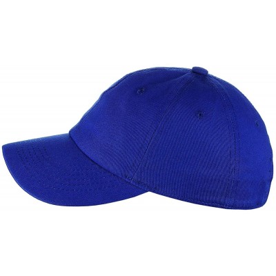 Baseball Caps Unisex Classic Blank Low Profile Cotton Unconstructed Baseball Cap Dad Hat - Royal Blue - C018ROZDG0T $7.82