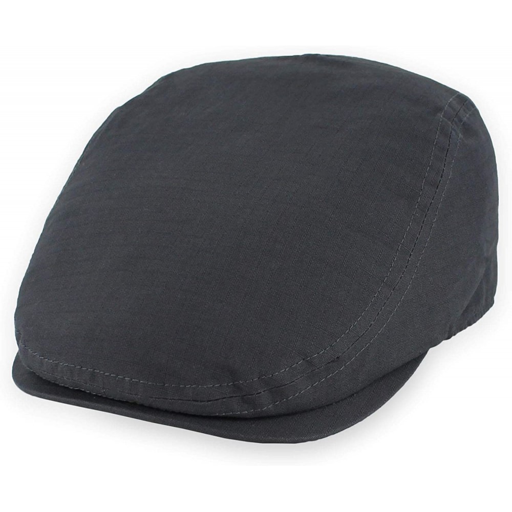 Newsboy Caps Belfry Flat Cap Lightweight Cotton Ripstop Ivy Pub - Grey - CL11QJQ6X93 $26.82