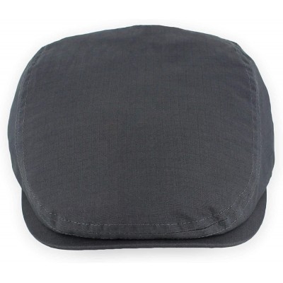 Newsboy Caps Belfry Flat Cap Lightweight Cotton Ripstop Ivy Pub - Grey - CL11QJQ6X93 $26.82