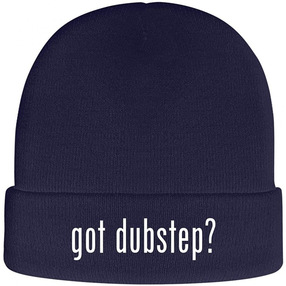 Skullies & Beanies got Dubstep? - Soft Adult Beanie Cap - Navy - CJ18AXDK6KM $22.24