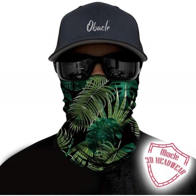 Balaclavas Seamless Bandana Face Mask Rave Men Women for Dust Sun Wind Protection - Banana Leaf Green - CU18WGNEGY6 $9.90