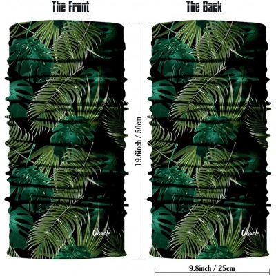 Balaclavas Seamless Bandana Face Mask Rave Men Women for Dust Sun Wind Protection - Banana Leaf Green - CU18WGNEGY6 $9.90