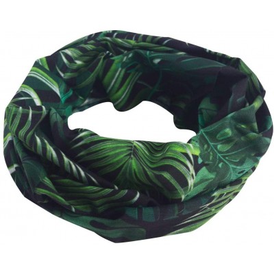 Balaclavas Seamless Bandana Face Mask Rave Men Women for Dust Sun Wind Protection - Banana Leaf Green - CU18WGNEGY6 $9.90