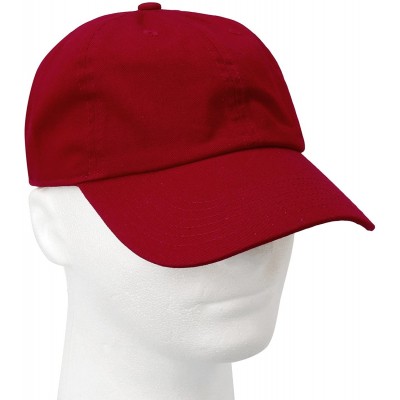 Baseball Caps Classic Baseball Cap Dad Hat 100% Cotton Soft Adjustable Size - Wine - C411AT3WSYF $7.51