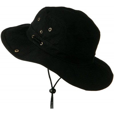 Cowboy Hats Extra Big Size Brushed Twill Aussie Hats - Black - C511BKZVMC1 $26.48