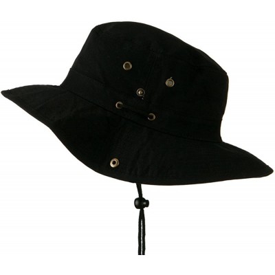 Cowboy Hats Extra Big Size Brushed Twill Aussie Hats - Black - C511BKZVMC1 $26.48