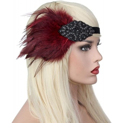 Headbands 1920s Accessories Themed Costume Mardi Gras Party Prop additions to Flapper Dress - A-6 - CU18M4A4MS7 $19.81