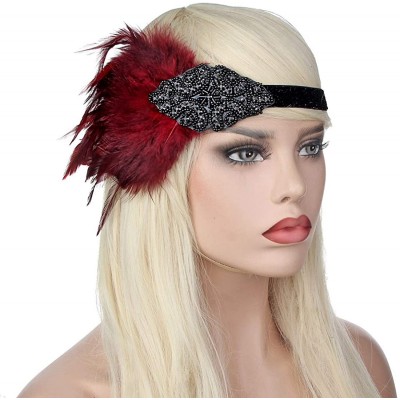 Headbands 1920s Accessories Themed Costume Mardi Gras Party Prop additions to Flapper Dress - A-6 - CU18M4A4MS7 $19.81