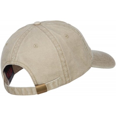 Baseball Caps US Army Retired Military Embroidered Washed Cap - Khaki - CC185ODM36Q $23.49