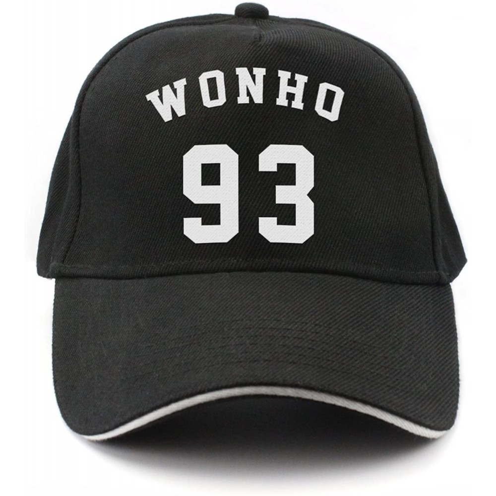 Baseball Caps Kpop Monsta X Member Name and Birth Year Number Baseball Cap Fanshion Snapback with lomo Card - Wonho - CQ188QW...