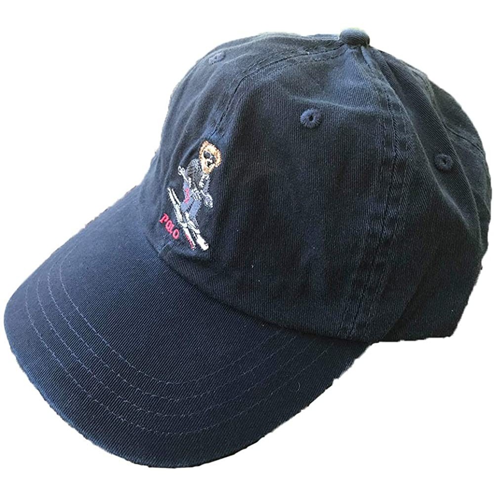 Baseball Caps Teddy Bear Adjustable Ball Cap Hat - Skateboard Bear Navy - CP193ZXUW4D $19.19