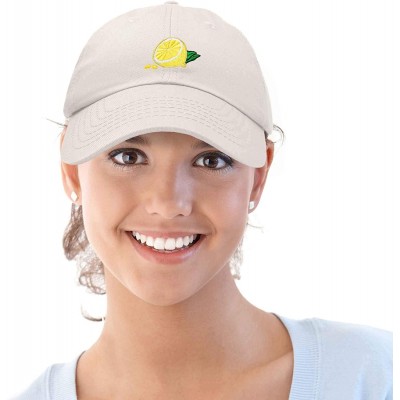 Baseball Caps Lemon Hat Baseball Cap - Beige - C418M7W22UG $18.67