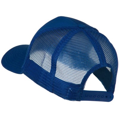 Baseball Caps NASA Logo Embroidered Patched Mesh Back Cap - Royal - CC11KNJDGRT $23.15