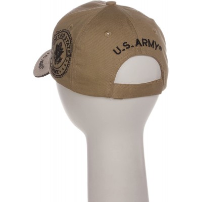 Baseball Caps US Army Official License Structured Front Side Back and Visor Embroidered Hat Cap - Gold Star Khaki - CY184XKWG...