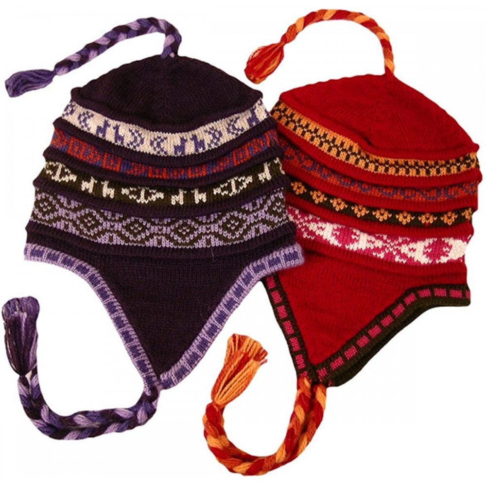 Skullies & Beanies Reversible Earflap Peruvian Hat (Chullo) - CQ11973YO5F $13.28