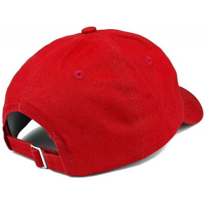 Baseball Caps Nasty Woman Embroidered Low Profile Adjustable Cap Dad Hat - Red - CV12O674IT9 $17.60