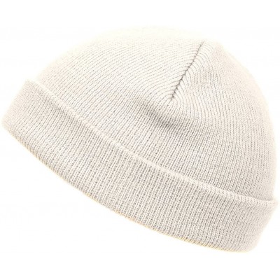 Skullies & Beanies Short Cuffless Beanies - White - C512MH0D9MN $8.74