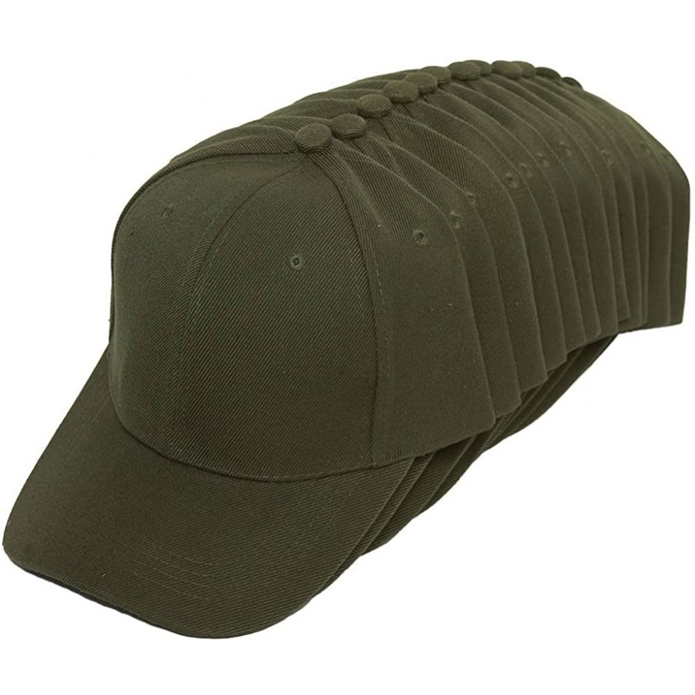 Baseball Caps 12-Pack Adjustable Baseball Hat - CS127DNO941 $27.64