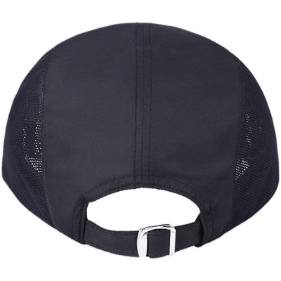 Baseball Caps Unisex Mesh Brim Tennis Cap Outside Sunscreen Quick Dry Adjustable Baseball Hat - C-black - CA17YZNZZQW $17.07