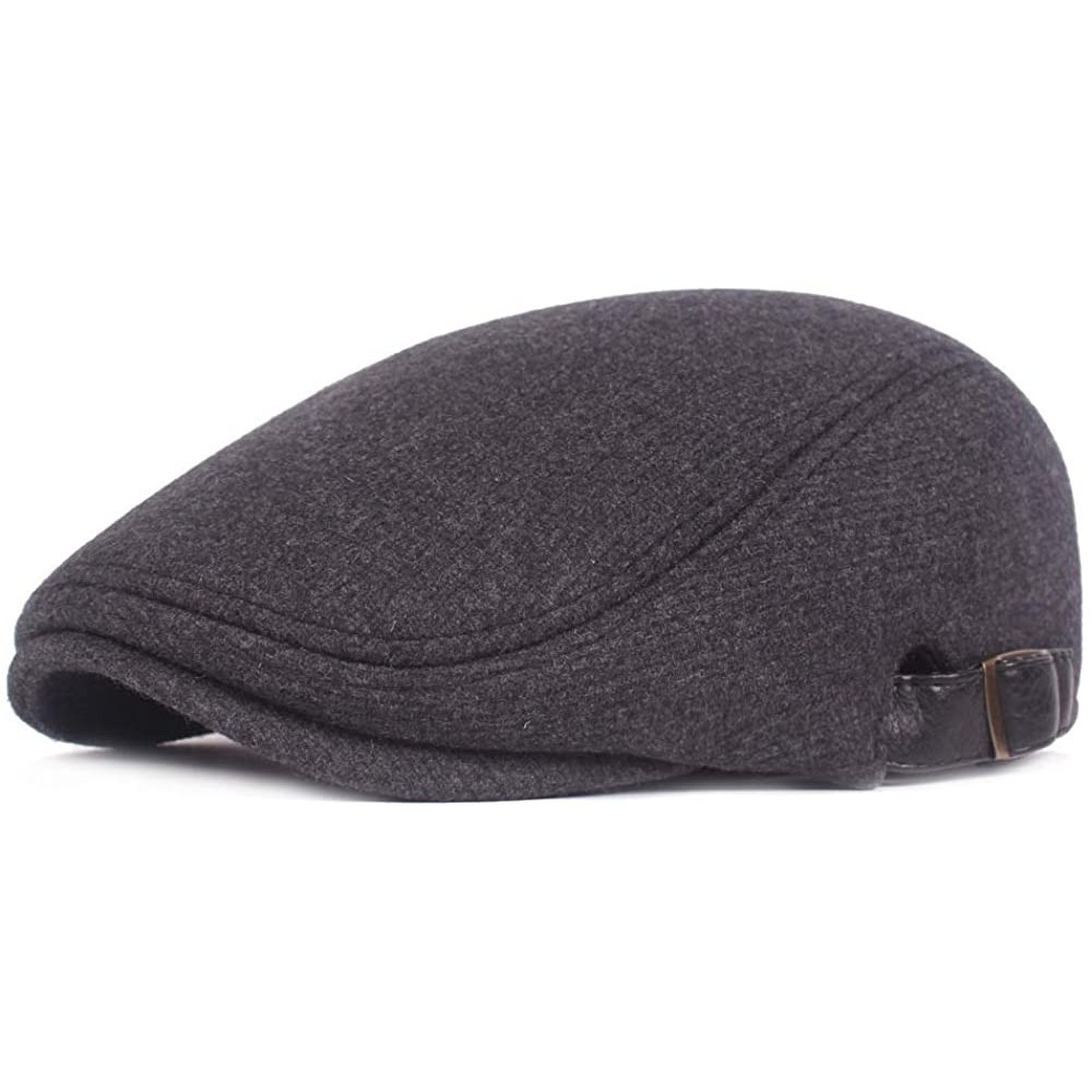 Newsboy Caps Men's Classic Cotton Flat Ivy Gatsby Cabbie Newsboy Cap Hat - Style2_grey - CM18IG739Z3 $27.78