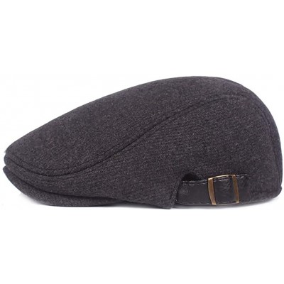 Newsboy Caps Men's Classic Cotton Flat Ivy Gatsby Cabbie Newsboy Cap Hat - Style2_grey - CM18IG739Z3 $27.78