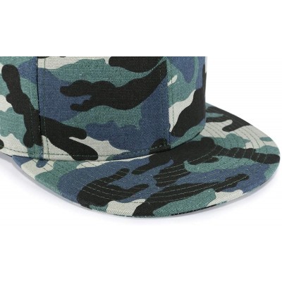 Baseball Caps Unisex Snapback Hats Adjustable USA Army Camouflage Flat Brim Baseball Cap - W180 - C818R8Q6HWA $13.36