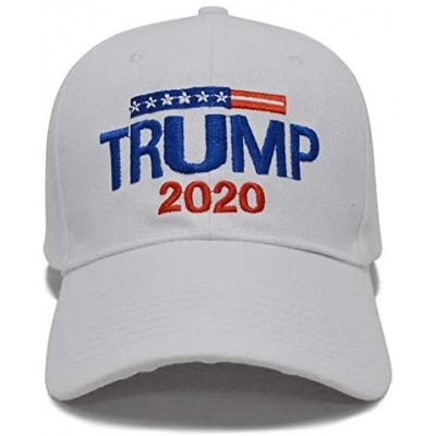 Baseball Caps Donald Trump 2020 Keep America Great Cap Adjustable Baseball Hat with USA Flag - Breathable Eyelets - C318OOWT7...