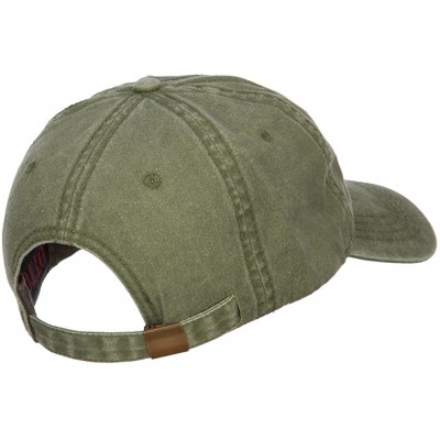 Baseball Caps Army Veteran Letters Embroidered Washed Cap - Olive - C218633O3DA $22.16