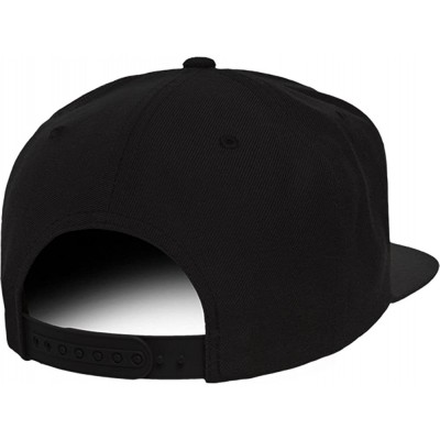 Baseball Caps Old English A Embroidered Flat Bill Snapback Cap - Black - CP12F1DCXVB $15.69