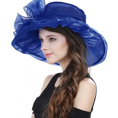 Sun Hats Women's Lace Fascinators Floppy Sun Hat for Kentucky Derby- Royal Ascot- Church- Wedding- Tea Party- Easter - CX18RM...