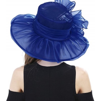 Sun Hats Women's Lace Fascinators Floppy Sun Hat for Kentucky Derby- Royal Ascot- Church- Wedding- Tea Party- Easter - CX18RM...