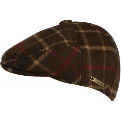 Newsboy Caps Christys of London Milton Heavy Wool Ivy Driver Cap Winter Scally Hat - Brown - CM116KQYCP9 $42.71