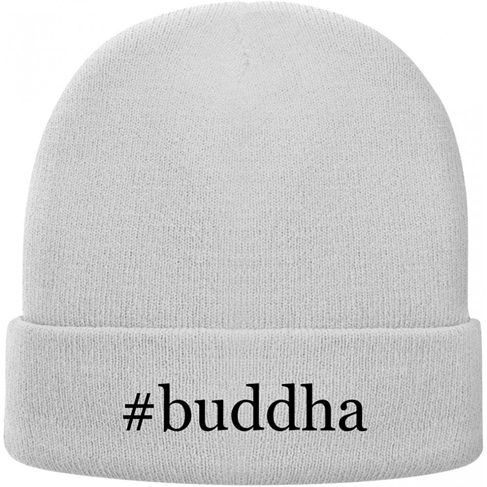 Skullies & Beanies Buddha - Hashtag Soft Adult Beanie Cap - White - CD18AXNUN8C $23.01