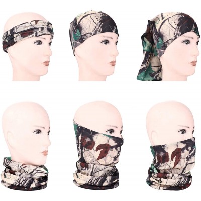 Balaclavas 6Pcs Face Bandana Neck Gaiter Multifunctional Headband Headwrap Balaclava - B - CT197XWE7ER $12.25