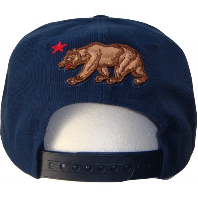 Baseball Caps California Republic Snapback Hat (Red-White-Blue) - CI1103UOEGP $18.19