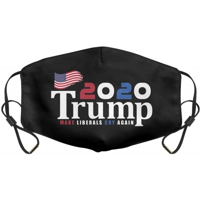 Balaclavas Women Men Face Cover Cover Muffle Anti Dust Mouth Trump 2020 Printed with Adjustable Earloop Face-Mask - CX197XML2...