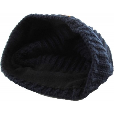 Skullies & Beanies Super Warm Slouchy Fleeced Long Beanie Warm Fur Lined Winter Knit Hat Thick Skull Cap - CP18GL7QIRO $11.10