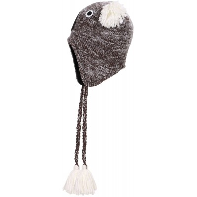 Skullies & Beanies Adult's Fun Animal Knitted Winter Beanie Hat w/Ear Flaps - Koala - CW185RGKHY3 $10.28