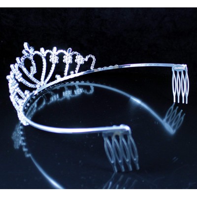 Headbands Eighteen Five Year Old Rhinestone Headpiece - 4Silver - CM18TSWQAUW $23.21