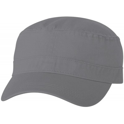 Baseball Caps Enzyme Washed Cotton Twill Cap - Storm - CN12JGAPTLF $11.44