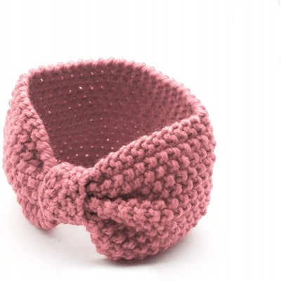 Cold Weather Headbands Winter Headband for Women-Girl-Knit Headband-Head Wrap Ear Warmer - Pink - CF18G2REORR $10.55