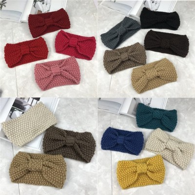 Cold Weather Headbands Winter Headband for Women-Girl-Knit Headband-Head Wrap Ear Warmer - Pink - CF18G2REORR $10.55