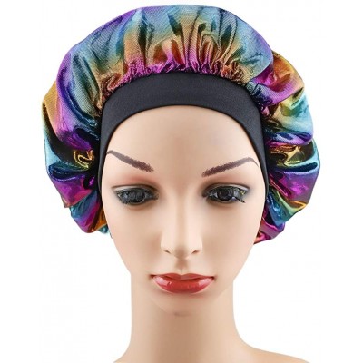 Skullies & Beanies Durags Straps Sleeping Bonnet Frizzy - A5-black - CU18QUQTE62 $11.52