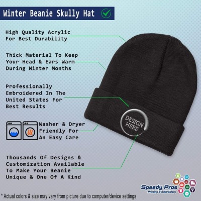 Skullies & Beanies Custom Beanie for Men & Women Coolest Dad Ever Black Embroidery Skull Cap Hat - Black - CA18ZWQ9CZN $14.31