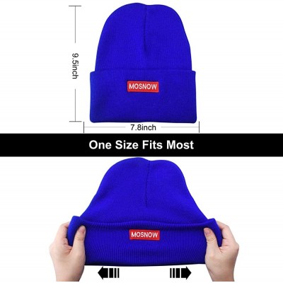 Skullies & Beanies 50% Wool Short Knit Fisherman Beanie for Men Women Winter Cuffed Hats - 6-royal Blue - C518Z34C7LI $6.92