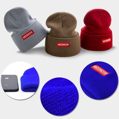 Skullies & Beanies 50% Wool Short Knit Fisherman Beanie for Men Women Winter Cuffed Hats - 6-royal Blue - C518Z34C7LI $6.92